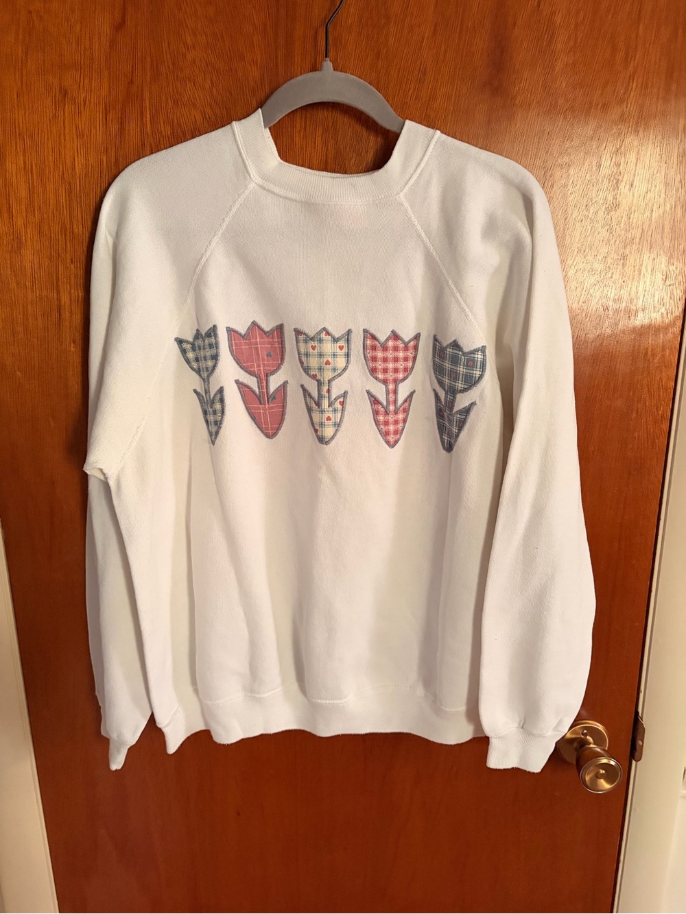 Vintage quilt print sweatshirt
